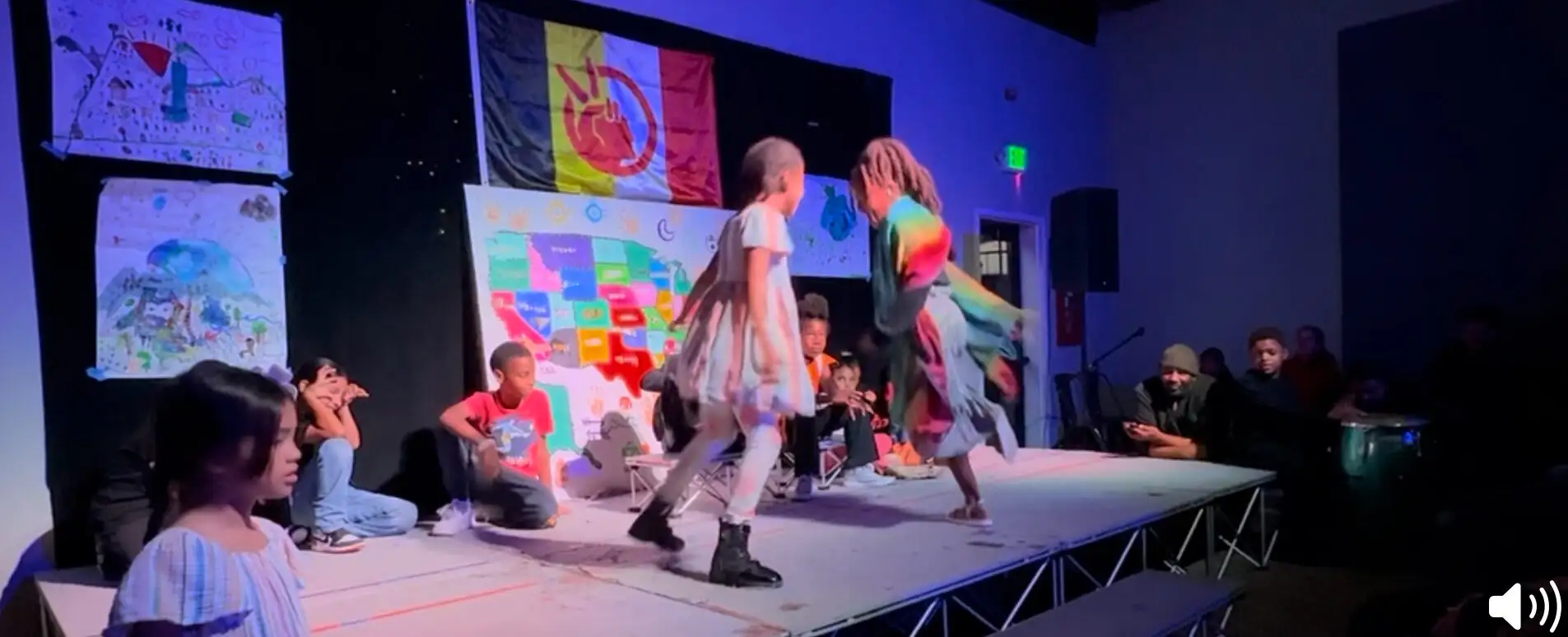 Students taking a bow at the Indigenous Heritage showcase